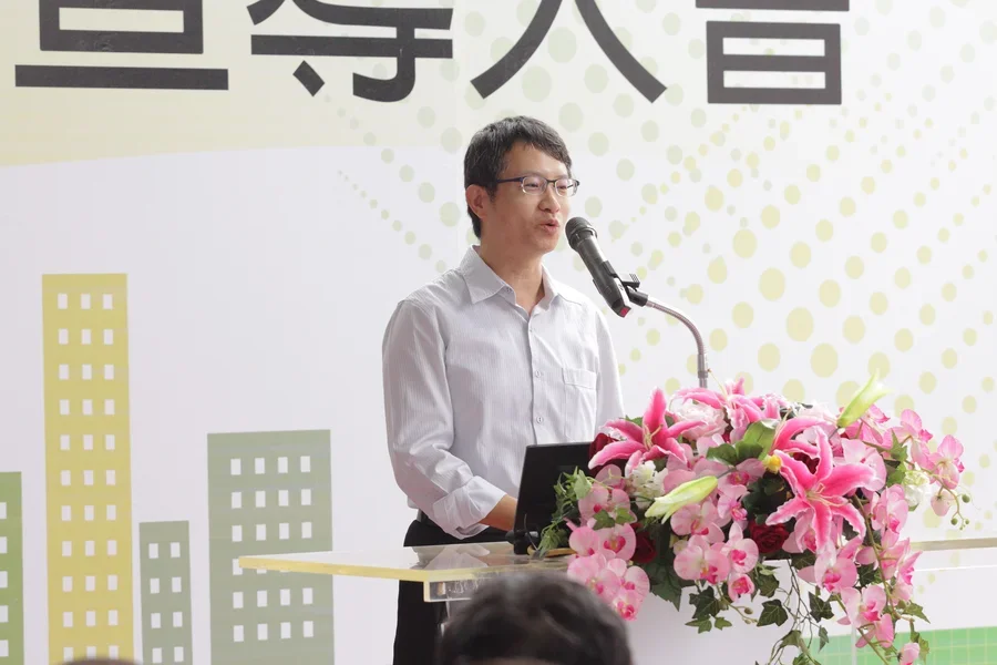 圖片說明：新北市政府勞動檢查處主秘林志強致詞。