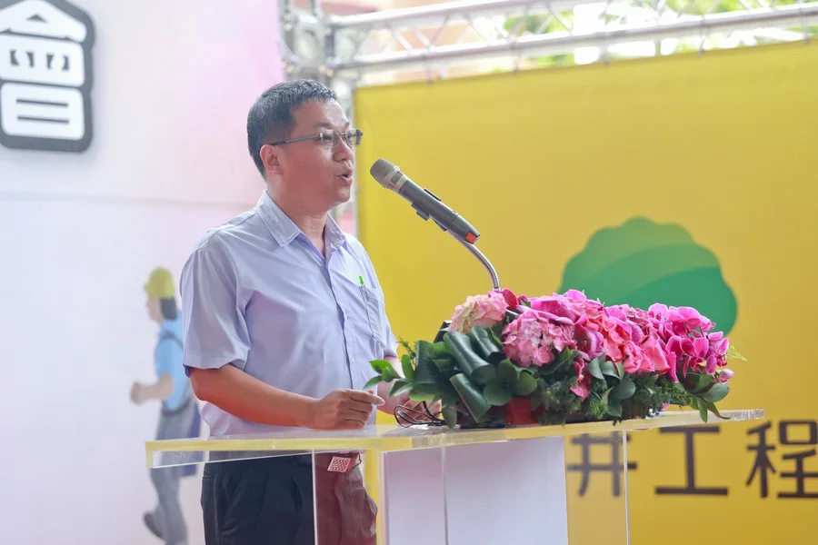 圖片說明：新北市政府勞動檢查處副處長李進欽致詞。