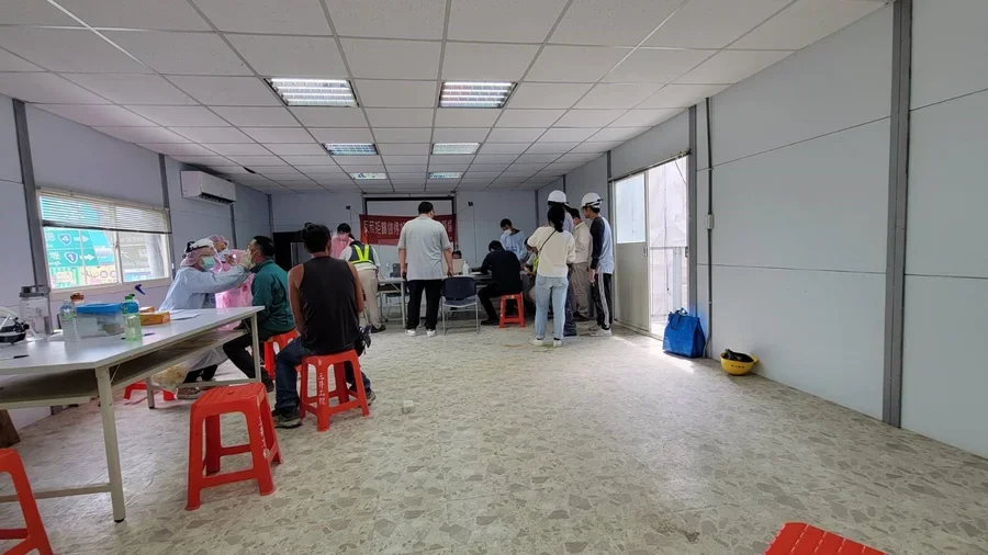 圖片說明：口腔篩檢。