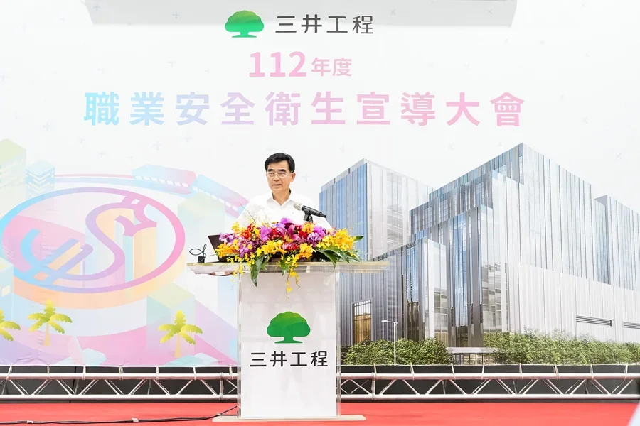 圖片說明：葉總經理致詞。