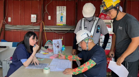 置地廣場桃園B區辦理無檳工地活動